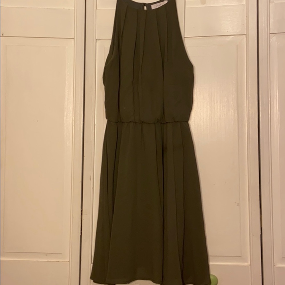 LUSH | green tank top casual dress